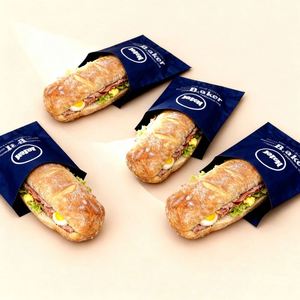 Bolsas de Papel Kraft Ecológicas, Resistentes a la Grasa y al Agua, Aptas para Alimentos, con Logotipo Personalizado para Comida para Llevar - Product Image 4