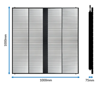 Venta al por mayor P3.91 Pantalla LED Módulo de pared de video LED transparente impermeable para exteriores