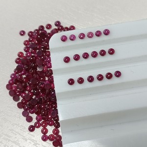 Nhà Máy Giá 0.8-2.0Mm Tự Nhiên Của <span class=keywords><strong>Ruby</strong></span> Vòng Cabochon Brilliant Cut Loose Đá Quý Màu Đỏ Tự Nhiên Đá Quý Đối Với Trang Sức Mỗi Carat - Product Image 2
