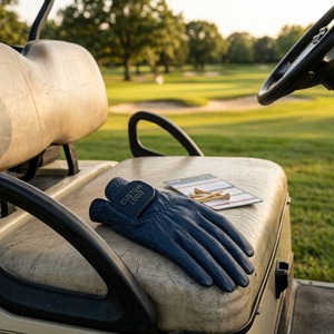 Premium Genuine <b>Leather</b> PU <b>Leather</b> Breathable Non-Slip Full Finger Lightweight Adjustable Hook Loop Closure Men's Golf - Product Image 3