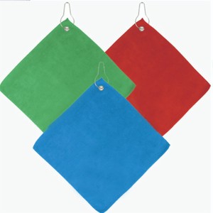 Serviette de sport en microfibre 30x30cm avec mousqueton pour la pêche en plein air, le golf, couleurs personnalisables - Product Image 1