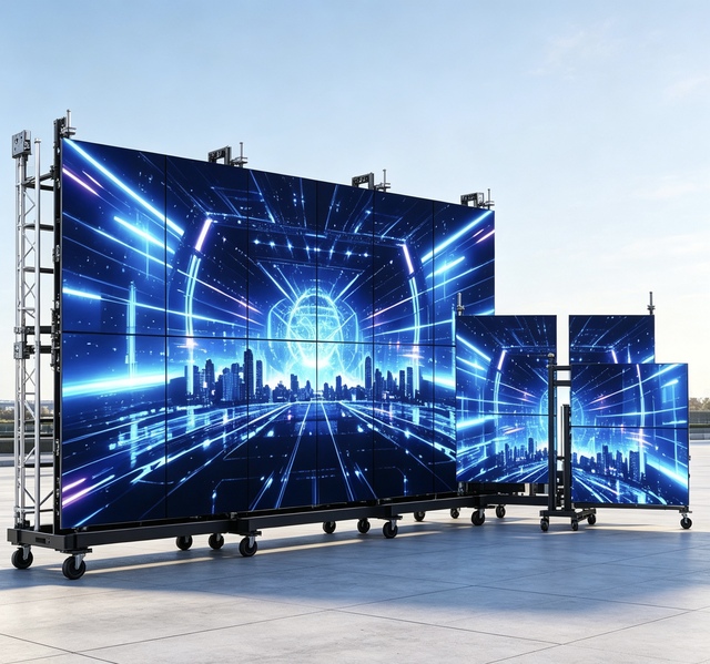 TOPvision Outdoor LED Display Screen Full Color LED Screen Sunlight Readable Technology IP65 Waterproof