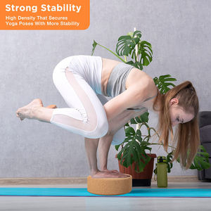 Bloque de Yoga Semicircular Ecológico Reciclado, Bloque de Corcho Redondo de Medio Círculo con Logotipo Personalizado, Bloque de Equilibrio de Corcho para Yoga - Product Image 3