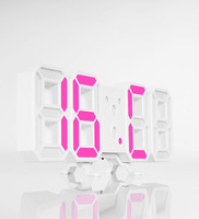 Reloj de Pared Digital Contemporáneo 3D de Gran Tamaño, Decoración de Hogar de Lujo, Personalizable, de Una Sola Cara, Geométrico, para Sala de Estar