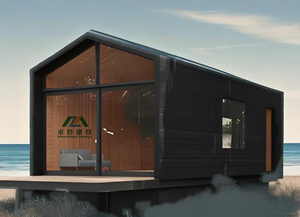 Maison préfabriquée écologique à faible coût, contemporaine, imperméable, en acier, avec <span class=keywords><strong>3</strong></span> chambres, cuisine, salle de bain, alimentée à l'énergie solaire - Product Image 3