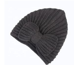 2022 nouveau chapeau d'hiver pour femmes mode grand arc <span class=keywords><strong>Beanie</strong></span> Turban chapeau tricot Bonnet <span class=keywords><strong>Femme</strong></span> - Product Image 5
