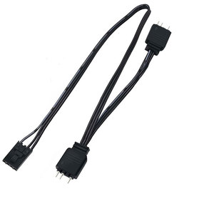 Cable de Extensión Angitu 1007 de 24 AWG, Recubierto de Estaño, Aislamiento de PVC, 300 mm, HD LL120 <span class=keywords><strong>140</strong></span>, Ventilador a 5V, 3 Pines, ARGB - Product Image 1
