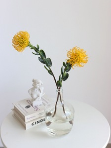 Nueva Flor de estilo chino hecha a mano simulada aguja de plástico cojín flor arte moderno arreglo floral accesorios largos - Product Image 3