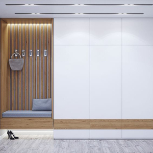 Armoire <span class=keywords><strong>d</strong></span>'entrée moderne en acier inoxydable de haute qualité en gros étagère à chaussures multifonctionnelle sans formaldéhyde personnalisée pour le salon - Product Image 1