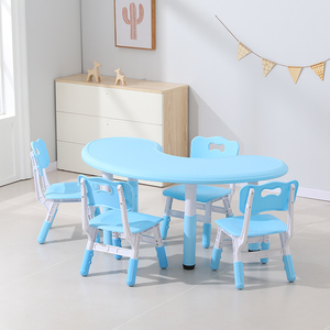 Ensemble table et chaise modernes réglables en hauteur pour enfants, sièges de bureau pour tout-petits, idéal pour l'école, la maternelle, la chambre et l'atelier - Product Image 4