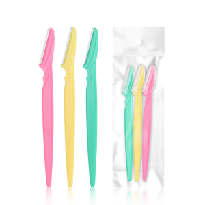 Kit de Afeitadora Facial con <span class=keywords><strong>Cuchillas</strong></span> de Acero Inoxidable, Recortador Inclinado <span class=keywords><strong>para</strong></span> <span class=keywords><strong>Cejas</strong></span>, Depilación Facial con Cubiertas Protectoras - Product Image 2