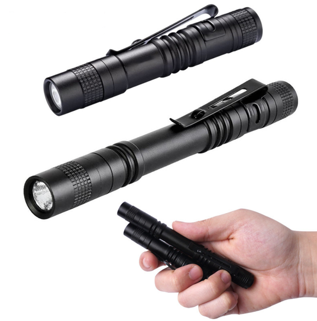 Portable Tactical Led Pocket Clip Pen Flashlight Powerful USB Charging Emergency Mini LED Flashlight