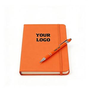 Manufacturer PU Leather Strap <b>Notebook</b> Custom White <b>Lined</b> Inner Page Creativity Office Notepad Fast Production for Retail - Product Image 1