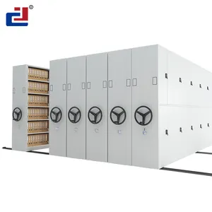 Archive Mobile Shelving Systems Manual Double-Sided Steel Cabinet for Home or Office Dense Filing Cabinets Storage