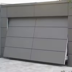 <span class=keywords><strong>Porte</strong></span> <span class=keywords><strong>de</strong></span> <span class=keywords><strong>garage</strong></span> moderne sur mesure à ouverture <span class=keywords><strong>basculante</strong></span>, en aluminium, sans rail, monobloc isolé, motorisée, pour villas personnalisées - Product Image 5