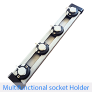 Supporto multifunzionale per prese (500 mm con 4 supporti rotondi)