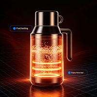 Bouilloire de voiture transfrontalière 1300ML en acier inoxydable 304, modèle 1260, 12V/24V universelle pour camion, électrique, à température constante