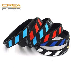 Günstige <span class=keywords><strong>Promo</strong></span> Prägung 100% Silikon Armbänder Custom Bangle Charm Armbänder - Product Image 1