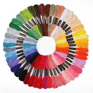 Fil à broder en coton pour point de croix fait main, 24 couleurs, 8m - Product Image 1