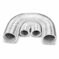 Tuyau de ventilation portable, 4 pouces, tube en aluminium, flexible, ventilation de la maison