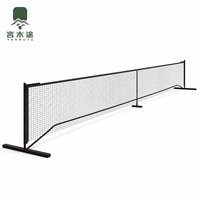 Base de filet de pickleball mobile sur roues pour terrain de 22 pieds