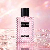 Brume parfumée pour cheveux et corps 100ml, senteur Caramel Rose Vanille Douce Gourmande, pour femmes, en gros, idéale pour cadeau