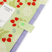 Hengyao-Bolsa de documentos con patrón Floral A4, herramienta de clasificación de papeles de prueba, carpeta de archivo de expansión