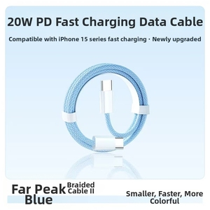 Nylon Dệt TPE Áo Khoác 2M Loại-C Để Loại-C Cáp Với Tinh Khiết Dây Dẫn Bằng Đồng Cho Iphone 15 Android Ngân Hàng Điện 100W Nhanh Chóng Sạc - Product Image 2