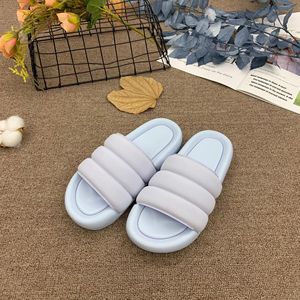 Moda personalizzata all'ingrosso Indoor Outdoor colorato antiscivolo una cinghia imbottita diapositive sandali donna <span class=keywords><strong>pantofole</strong></span> - Product Image 3