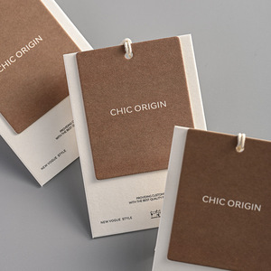 Phụ Nữ Của Phụ Kiện Quần Áo Dày Gạo Thẻ Trắng Cho Treo 3D Joker Thiết Kế Giá Tag Tùy Chỉnh Quần Áo - Product Image 3