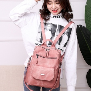 <b>PINK</b> Girl Backpack Purse for Women Fashion Leather Designer Travel Large Ladies Shoulder Bags - Product Image 6