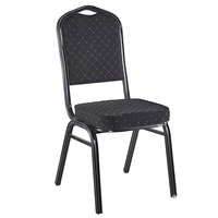 Chaise de salle à manger empilable en métal fer, style moderne, bleu, noir, rouge, pour hôtel, salon, mariage, événement, banquet