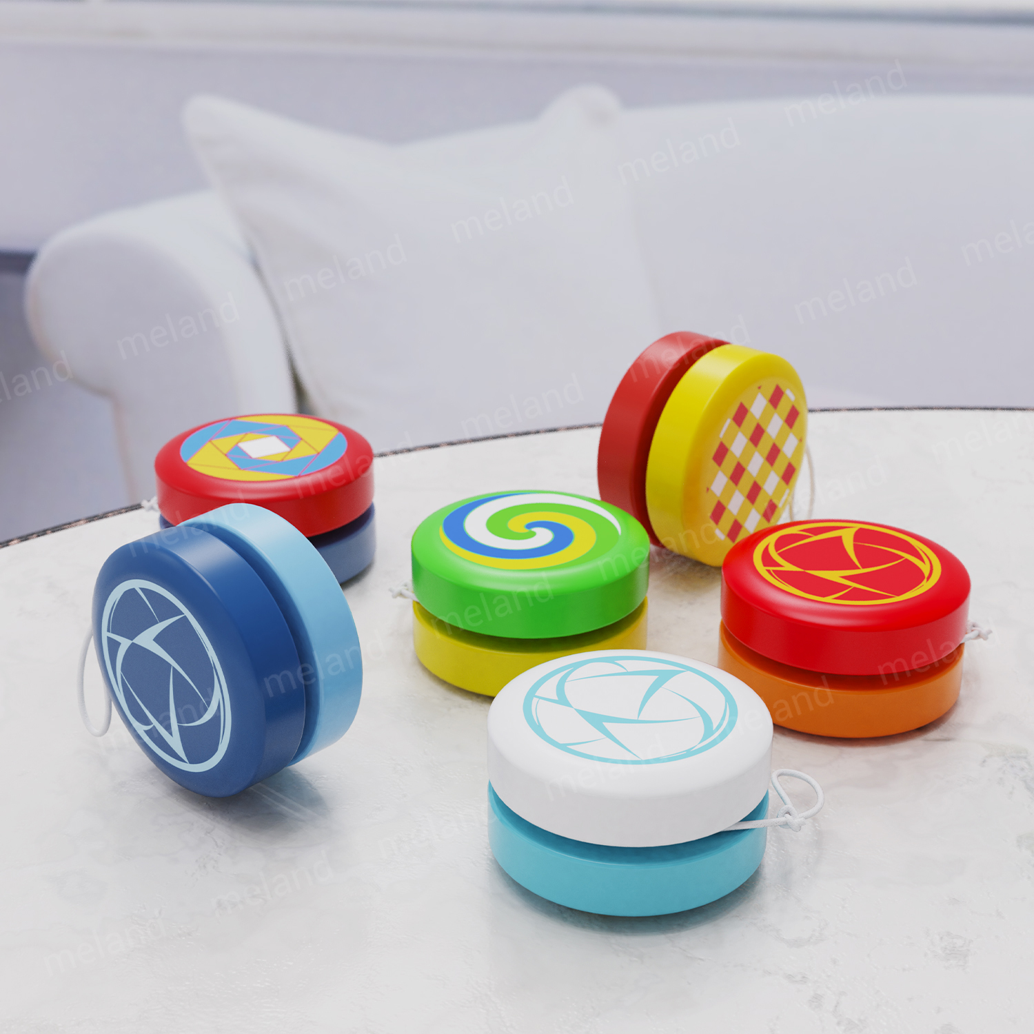 По индивидуальному заказу с красочным рисунком популярные высокое качество твердые деревянные классические игрушки в форме барабана YO-YO для детей