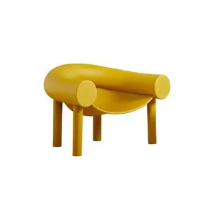 Manufacturer Armchairs Morden Home Furniture Polyethylene Plastic Horseshoe Chair