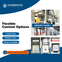 Pintu Seksional Industri Everbesten 40mm Panel Baja Galvanis Berisi Busa PU Isolasi Termal Operasi Elektrik/Manual