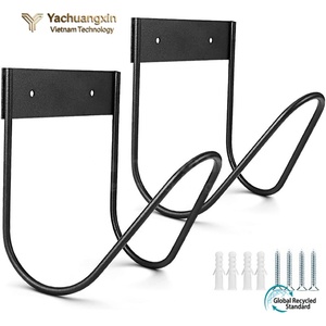 Black Iron Eye Slip <b>Hook</b> For Concrete Wooden Brick Wall Mounting Industrial Design - Product Image 2