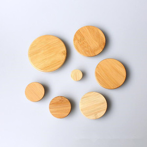 ฝาปิดแก้วไม้ไผ่ยูก้า ทรงกลม ใช้ซ้ำได้ ปิดสนิท อุปกรณ์เครื่องดื่ม - Product Image 4