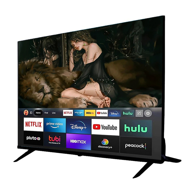 Televisores Big Screen 32 43 50 55 65 75 85 Inch TV 4K UHD Full Display Smart Television Sets Android Smart LED TV for Home Use