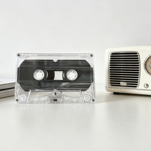 Cinta de casete transparente en blanco para grabación de audio y enseñanza, cinta magnética regrabable de 90 minutos de longitud para uso en estudio doméstico - Product Image 1