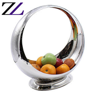Petit <span class=keywords><strong>plateau</strong></span> de service alimentaire, 1 pièce, cuisine arabe, miroir argent, salade de fruits, aliments, service nichon, assiette de buffet - Product Image 5