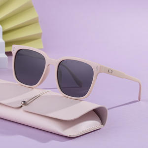 Lunettes de soleil polarisées à monture carrée de style Gm pour femmes, noires, en métal, verres TAC UV400, protection solaire extérieure - Product Image 2