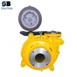 Pompe à boue horizontale industrielle robuste 6/4 pouces à turbine ouverte, pompe centrifuge monophasée pour eau - Product Image 2