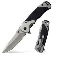 Couteau pliant en acier 8Cr14Mov avec revêtement en titane et molybdène, poignées G10, pour EDC, camping et activités de plein air – Vente en gros petites commandes