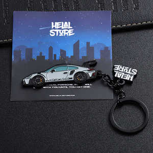 Nhà Sản Xuất Tùy Chỉnh <span class=keywords><strong>Keyring</strong></span> Cao Detaileds Men Móc Chìa Khóa Kim Loại Kẽm Hợp Kim 3D Thời Trang Mát Mẻ Xe Keychain Với Đóng Gói Thẻ - Product Image 5