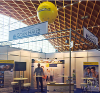Ballon géant gonflable en Pvc, ballon rond flottant à hélium, ballon publicitaire avec Logo