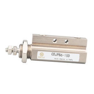 กระบอกลมแบบเข็ม Cdjp6 15d ชนิด SMC แรงดันสูงสุด 0.7Mpa สำหรับใช้งานในอุตสาหกรรม - Product Image 1