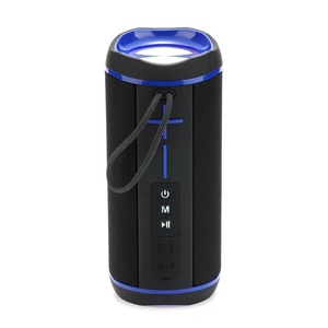 Haut-parleur sans fil portable TWS pour caisson <span class=keywords><strong>de</strong></span> basses extérieur avec éclairage LED RVB pour activités <span class=keywords><strong>de</strong></span> plein air Forme cylindrique - Product Image 1