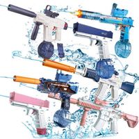 Pistolet à eau intelligent Holi pour enfants, puissant, portable, automatique, électrique, avec une capacité de 1000 ml, rechargeable par USB
