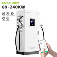 Estación de Carga Rápida para Vehículos Eléctricos CCS2 Gbt Chademo Ocpp DC de 120kw 160kw 240kw, Montada en el Suelo, con Certificado CE Nuevo