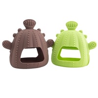 Juguete Calmante para Bebés con Forma de Cactus, de Silicona, para Morder y Aliviar las Molestias Dentales